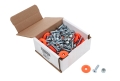 ALLSTAR PERFORMANCE ALL18689-50 Countersunk Bolt Kit Fluorescent Orange 50pk ALL18689-50