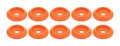 ALLSTAR PERFORMANCE ALL18854 Body Bolt Washer Plastic Fluorescent Orange 10pk ALL18854