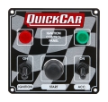 QUICKCAR RACING PRODUCTS QRP50-022 Flag Plate, 2 Switches 1 Button & Lights 50-022