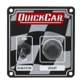 QUICKCAR RACING PRODUCTS QRP50-102 Flag Plate, 1 Switch & 1 Button 50-102