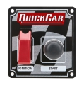 QUICKCAR RACING PRODUCTS QRP50-103 Flag Plate, 1 Switch & 1 Button w/ Flip Cover 50-103