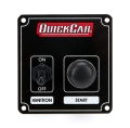 QUICKCAR RACING PRODUCTS QRP50-802 Black Plate, 1 Switch & 1 Button 50-802