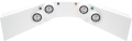 QUICKCAR RACING PRODUCTS QRP61-6024 White Fiberglass Gauge Panel OP/WT/OT/FP 61-6024