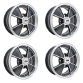 Appletree Automotive 00-9735-4 Brm Wheels Black with Polished Lip, 5.5 Wide, 4 on 130mm VW