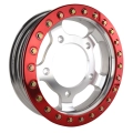 Appletree Automotive 00-9764-0-R 15 X 4 Forged Beadlock Rim, 5 On 205mm. Red Beadlock