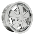 EMPI 10-1111-0 911 Alloy Wheel, All Chrome, 5.5 Wide, 5 on 205mm