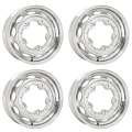 Appletree Automotive 10-1173-4 Vintage 190 Wheels, 15 x 5.5, 5 on 205, Silver Set of 4