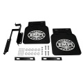 EMPI 15-1092-0 Mud Flaps, Black with White Logo, for Type 2 Bus Thru 72