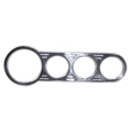 EMPI 16-9825-0 Billet Dash, for Manx Style, 1 Large, 3 Small Holes, Chrome