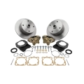 EMPI 22-2862-F Disc Brake Kit, 4 On 130mm, Swing Axle, Short Spline, Forged