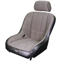 EMPI 62-2766-7 Race-Trim Replacement Black Vinyl with Tweed Seat Cover