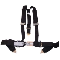 Latest Rage TIGERDLX323PB Seat Belt, 2 Shoulder with Pads & 3 Lap, Duck Bill, Black