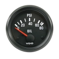 VDO V3-5004-0 2-1/16 Oil Pressure Gauge, Cockpit Series, 0-80 PSI