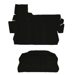 Trunk Carpet Kit, 2 Piece, for Super Beetle 73-79, Black