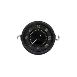 115mm Speedometer 0-120 MPH with Black Dial Black Bezel