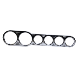 Billet Dash, for Manx Style, 2 Large, 4 Small Holes, Chrome