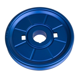 Stock Crank Pulley, Aluminum S tock Look VW Pulley, Blue