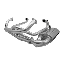 Sideflow Exhaust System, 1-5/8 for Beetle, Ceramic Coated