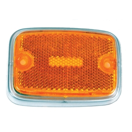 Side Marker Lens, for Bus 70-74 Yellow/Silver