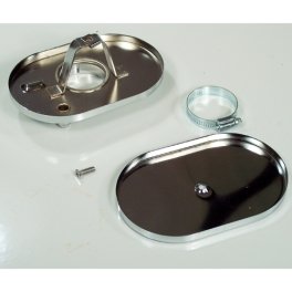 Air Cleaner Top & Bottom Base, with 2-1/16 Inch Inlet