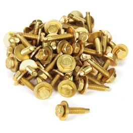 Body Bolt 1-1/8in 50pk Gold AL