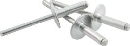 Large Head Rivet 250Pk Silver ALL18153