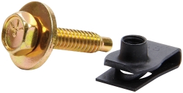 ALLSTAR PERFORMANCE ALL18559-50 Body Bolt Kit w/ Clips 50pk Gold ALL18559-50