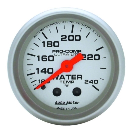 Auto Meter 4333 Ultra-Lite Mechanical Water Temperature Gaug