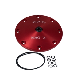JayCee Mag X Plate Sump Drain with O-Ring, Red