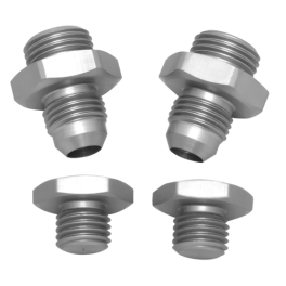-8 IDA, EPC Fuel Line Inlet Fitting Kit, Silver