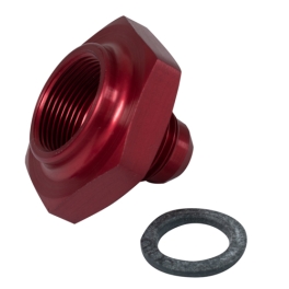 JayCee Fuel Line Tank Adapter, -6 Line Red