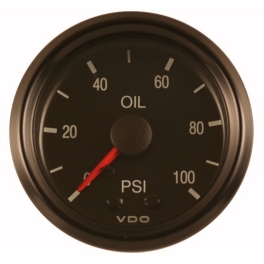 2-1/16 Oil Pressure Gauge, Cockpit Series, 0-100 PSI