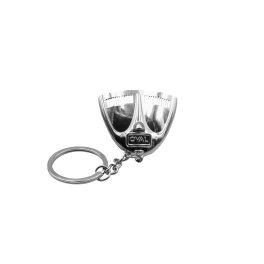 VW Decklid Key Chain, Polished