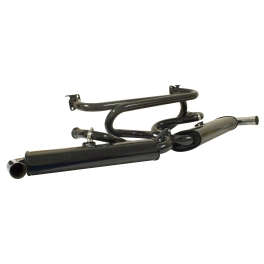 Premium Exhaust Header, with Dual Quiet Mufflers, for Beetle