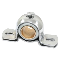 Steering Bushing, 7/8 Shaft, Bolt On Style, Chrome