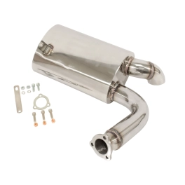 EMPI 00-3258-0 Sideflow Muffler, Stainless, Fits Our 00-3255-0 Exhaust