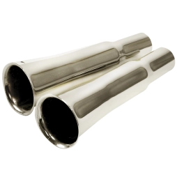 Exhaust Tips, Flared Style, For Stock Beetle Exhaust, Pair