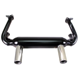 2 Tip Exhaust System, for Type VW Engines, Raw