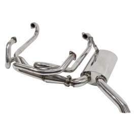 Sideflow Exhaust System, Fits Type 2 Bus 63-67 Stainless