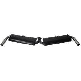 EMPI 2541 Dual Quiet Muffler, with Chrome Tips, for Type 3