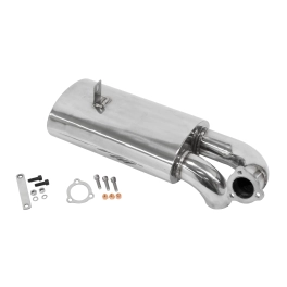 EMPI 00-3764-0 Sideflow Muffler, Stainless, Fits Our 00-3762-0 Exhaust