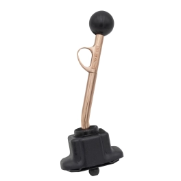 Trigger Shifter, Copper Plated, Black Knob, 12 Inch