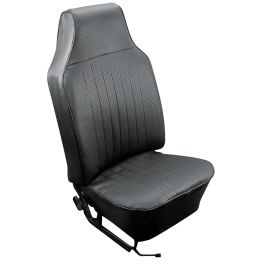 Vinyl Seat Cover, Front & Rear Set, Fits Beetle 58-67, Black