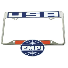 EMPI 00-6460-0 License Plate Frame, with EMPI Logo, Rear