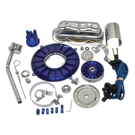 EMPI 00-8654-0 Super Color & Chrome Dress Up Kit, Blue, for Aircooled VW