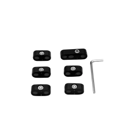 Spark Plug Wire Seperators, Black, 6 Piece Kit