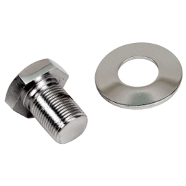 EMPI 00-9118-0 Crank Pulley Bolt, Extra Long, Chrome Plated Hex Head