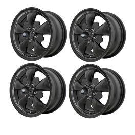 Gt-5 Wheels Black with Polished Lip, 5.5 Wide, 5 on 112mm