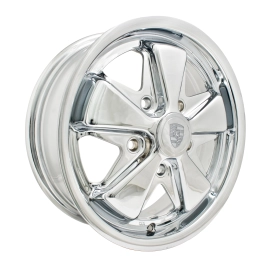 911 Alloy Wheel, All Chrome, 5.5 Wide, 5 on 130mm