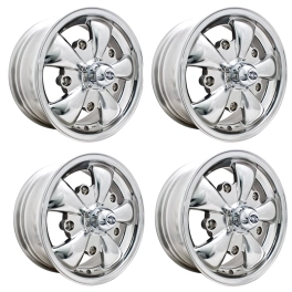 Appletree Automotive 00-9687-4 Gt-5 Wheels Polished, 5.5 Wide, 5 on 205mm